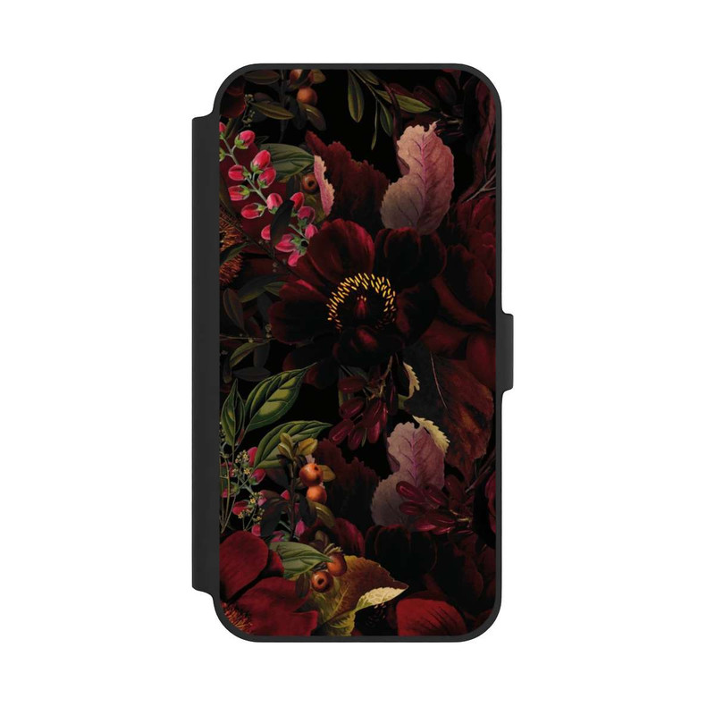 iPhone 14 Plus NIVOflip Dunkle Blumenwiese
