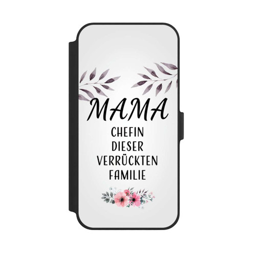 Apple iPhone 14 Plus NIVOflip Mama Chefin dieser Verrückten Familie Weiß