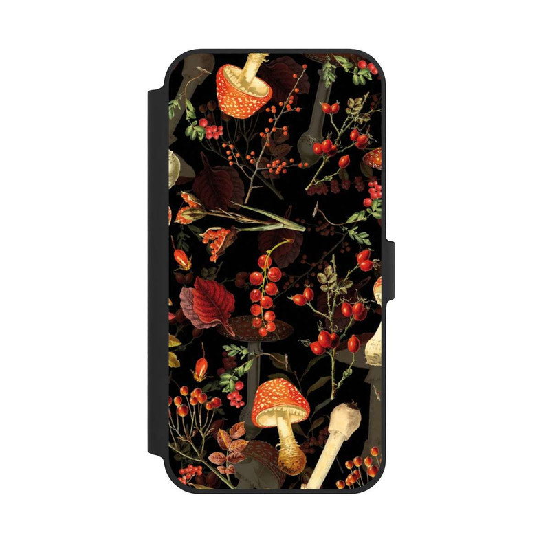 iPhone 14 Plus NIVOflip Motif champignon foncé