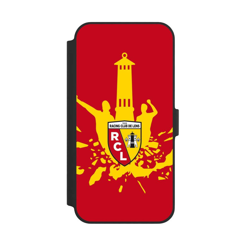 iPhone 14 Plus NIVOflip Tour RCL jaune sur rouge