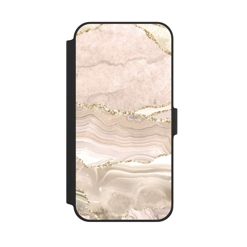iPhone 14 Plus NIVOflip Rose Marble Dream Golden Stripes