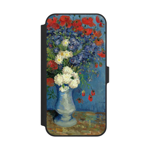 Apple iPhone 14 Plus NIVOflip Stillleben Vase mit Kornblumen und Mohnblumen von Vincent Van Gogh