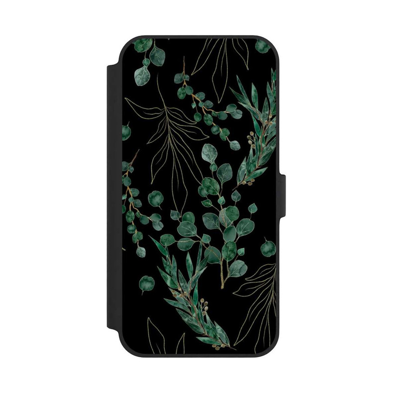 iPhone 14 Plus NIVOflip Eucalyptus Leaves black