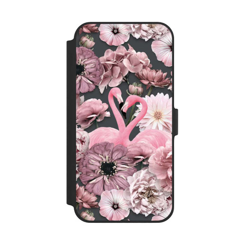 Apple iPhone 14 Plus NIVOflip Flamingos in Blumen Muster