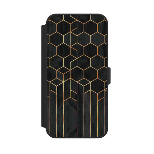 Apple iPhone 14 Plus NIVOflip Schwarze Sechsecke