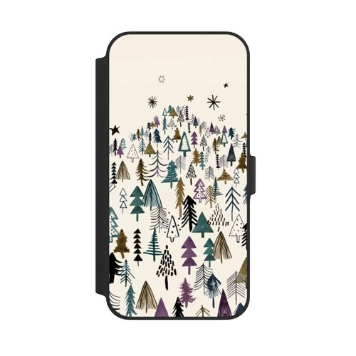 Apple iPhone 14 Plus NIVOflip Bergbäume Wald Lila