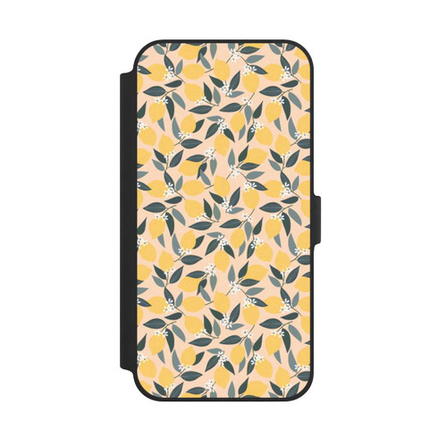 Apple iPhone 14 Plus NIVOflip Rosa Zitronen-Muster