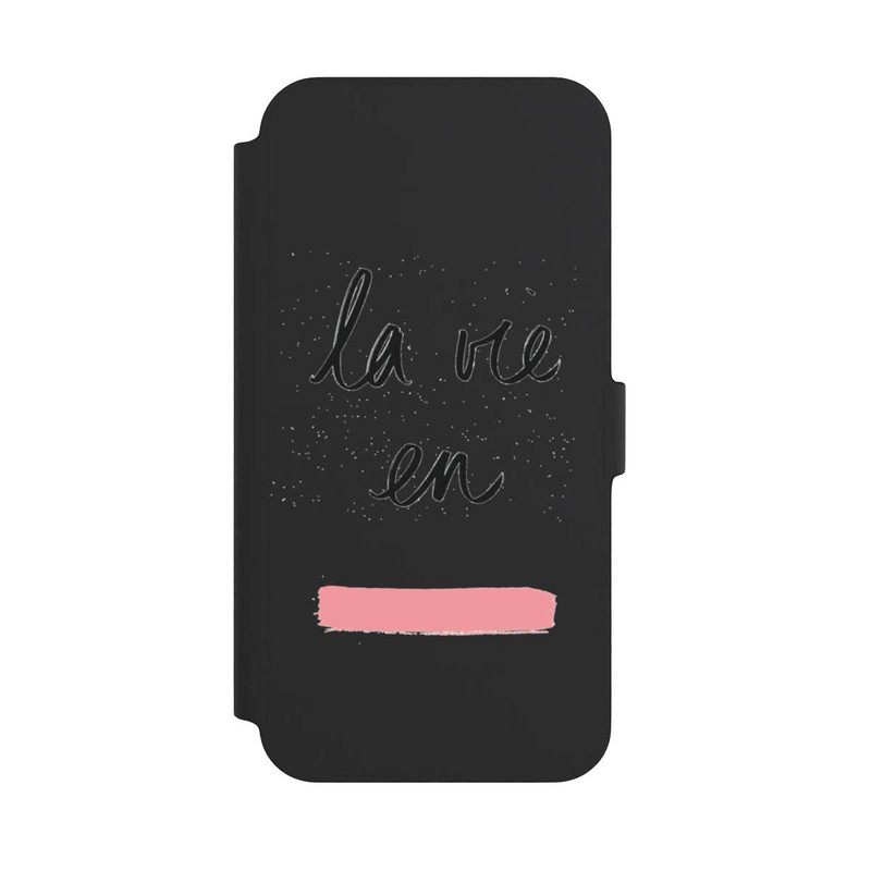 iPhone 14 Plus NIVOflip La vie en Pink Transparent