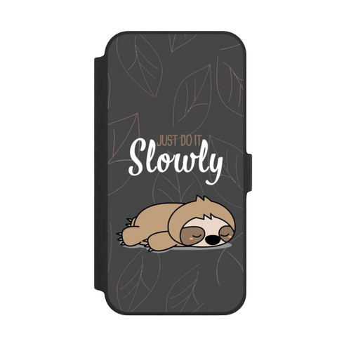 Apple iPhone 14 Plus NIVOflip Just Do It Slowly Sloth Grey