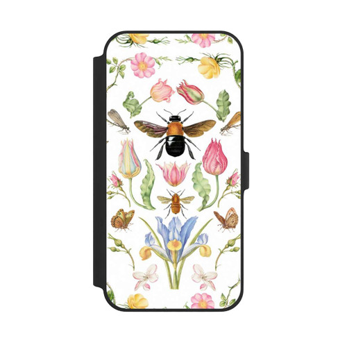 Apple iPhone 14 Plus NIVOflip Wildblumen mit Biene weiß
