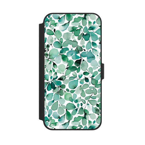 Apple iPhone 14 Plus NIVOflip Aquarellmuster Blätter