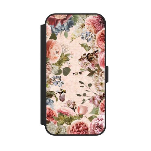 Apple iPhone 14 Plus NIVOflip Blumenrahmen Pfingstrosen Pastell