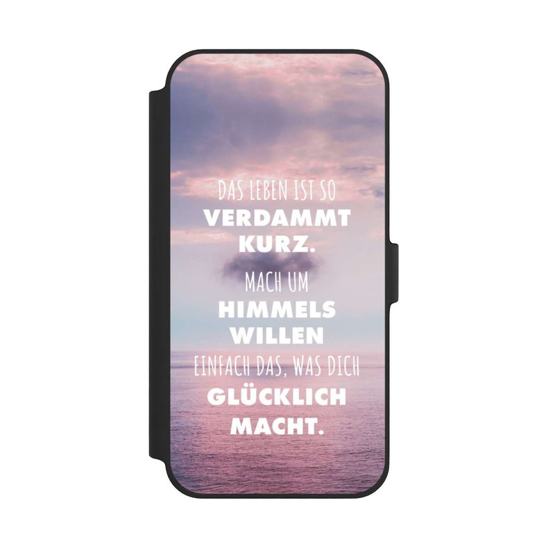 iPhone 14 Plus NIVOflip Das Leben Ist So Verdammt Kurz
