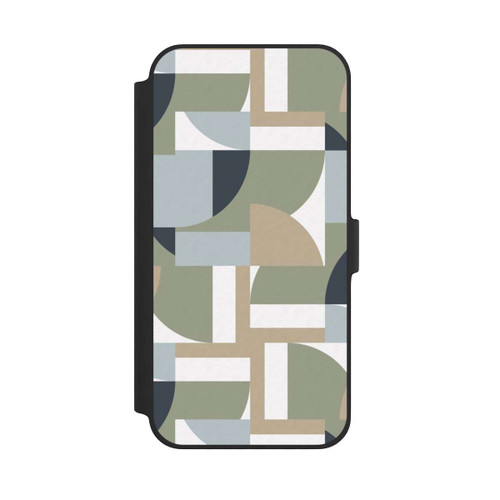 Apple iPhone 14 Plus NIVOflip Futuristische Bauhaus Polygone Beige