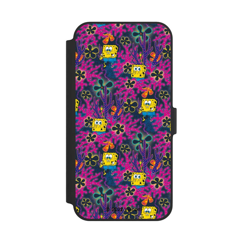 iPhone 14 Plus NIVOflip Spongebob - Coral Muster