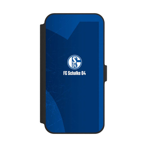 Apple iPhone 14 Plus NIVOflip Schalke 04 Blauer Hintergrund Mit Logo