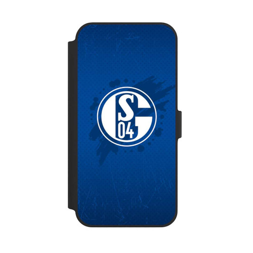 Apple iPhone 14 Plus NIVOflip Schalke 04 Farbe Fleck Blau