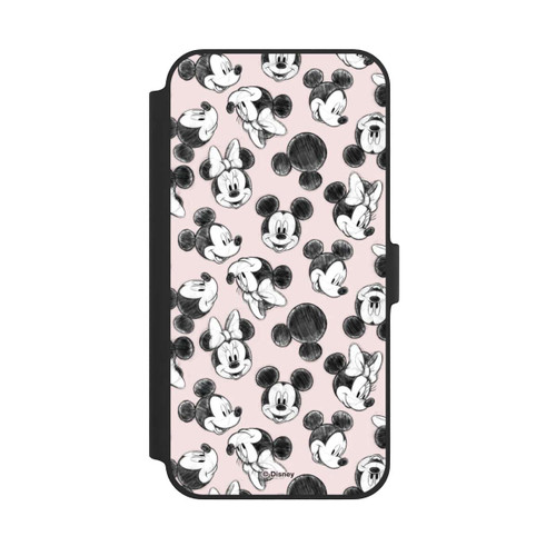 Apple iPhone 14 Plus NIVOflip Minnie &amp; Mickey Viele Gesichter Pink