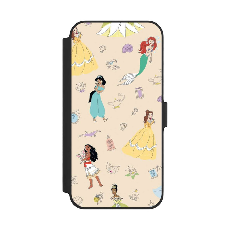 iPhone 14 Plus NIVOflip Princess Pattern Beige Disney Princess