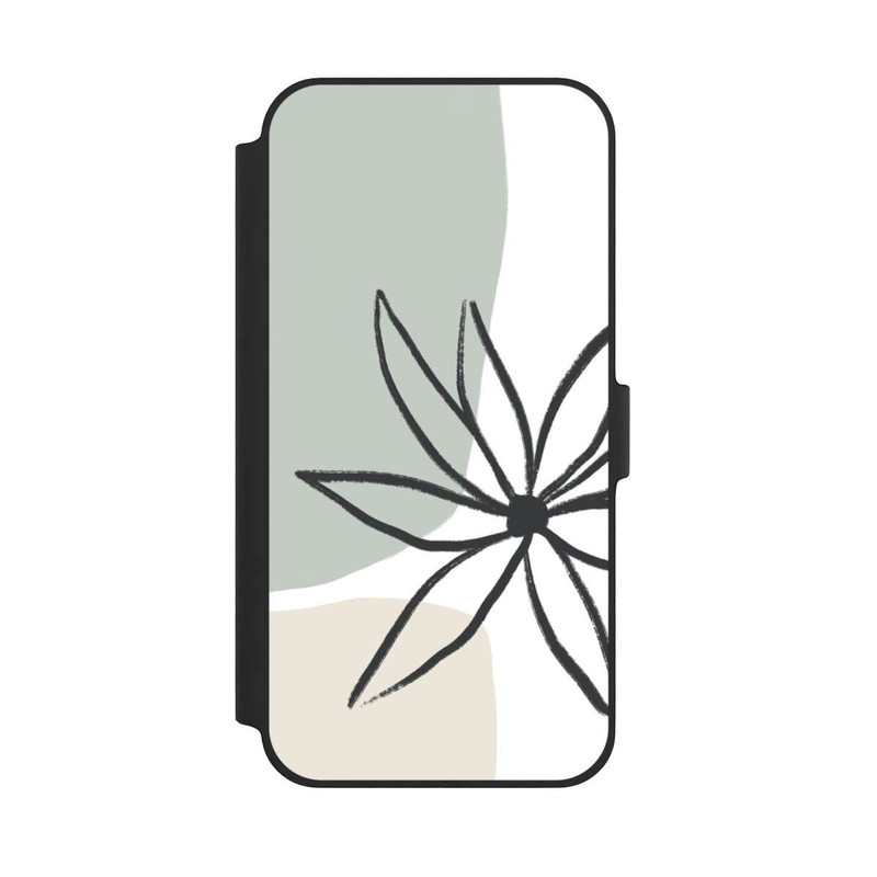 iPhone 14 Plus NIVOflip Blume Minze und Sahne