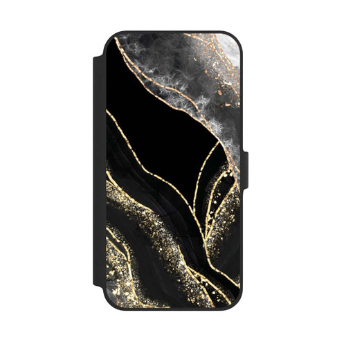 Apple iPhone 14 Plus NIVOflip Dark Marble Gold
