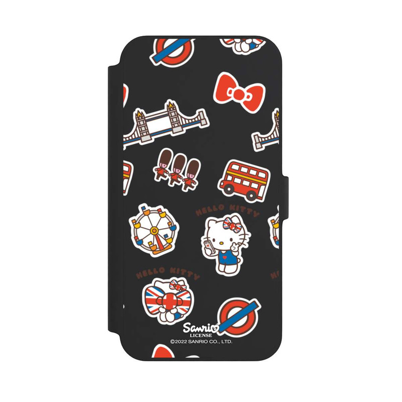 iPhone 14 Plus NIVOflip Hello Kitty Londoner Abzeichen Transparent