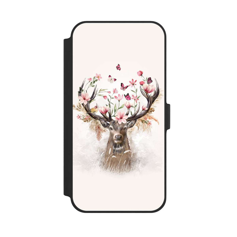 iPhone 14 Plus NIVOflip Deer Flowers Antlers