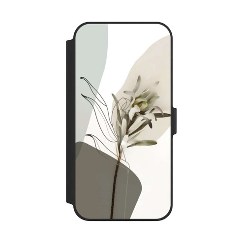 Apple iPhone 14 Plus NIVOflip Boho Line Art Olive Green