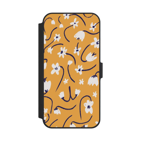 Apple iPhone 14 Plus NIVOflip Pattern Petites Fleurs Jaunes