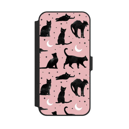Apple iPhone 14 Plus NIVOflip Lune &amp; Chats Fond Rose