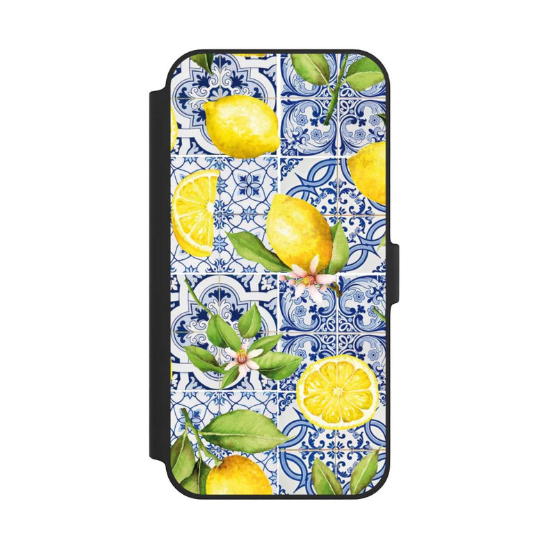 iPhone 14 Plus NIVOflip Griechische Zitronen Muster