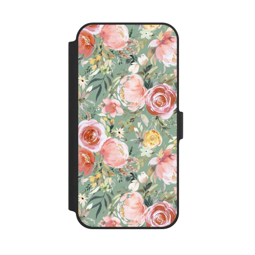 Apple iPhone 14 Plus NIVOflip Pastellfarbener Pfingstrosenstrauß