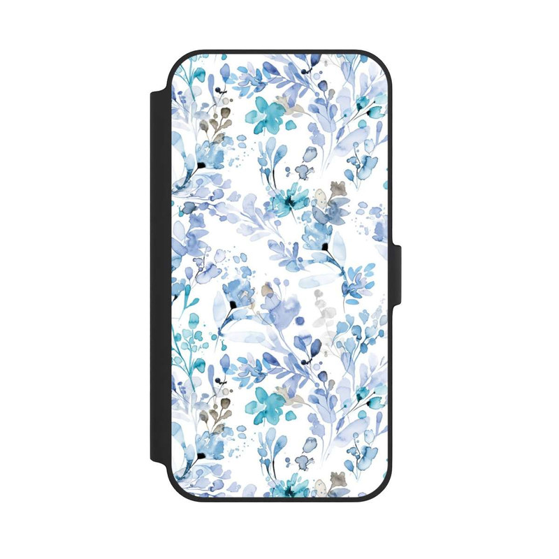 iPhone 14 Plus NIVOflip Frühlingsunkraut blau