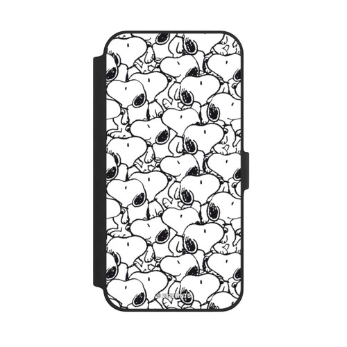 Apple iPhone 14 Plus NIVOflip Snoopy Muster Schwarz und Weiß