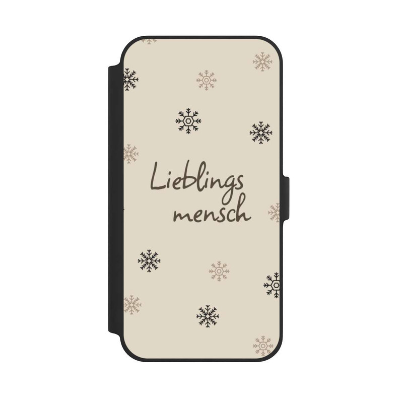 iPhone 14 Plus NIVOflip Lieblingsmensch Snowflakes