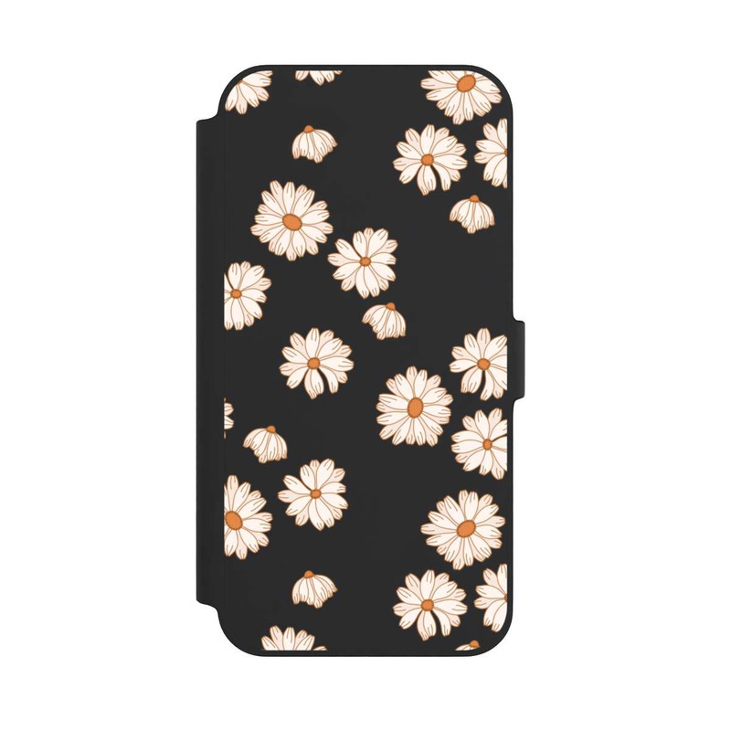 iPhone 14 Plus NIVOflip Flowerpower Tapete Weiss
