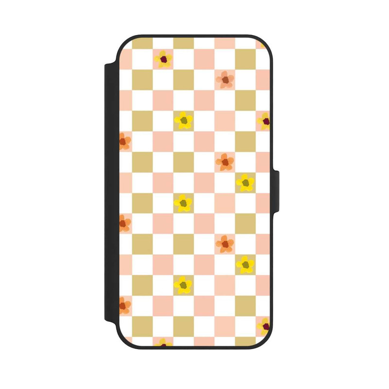 iPhone 14 Plus NIVOflip Checks Nostalgic Pastel Flowers