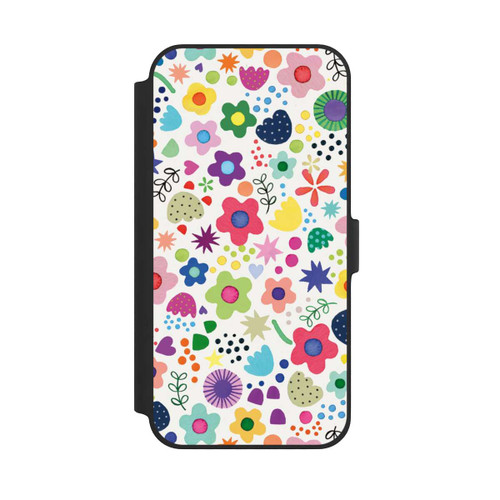 Apple iPhone 14 Plus NIVOflip Psychedelische Blumen bunt