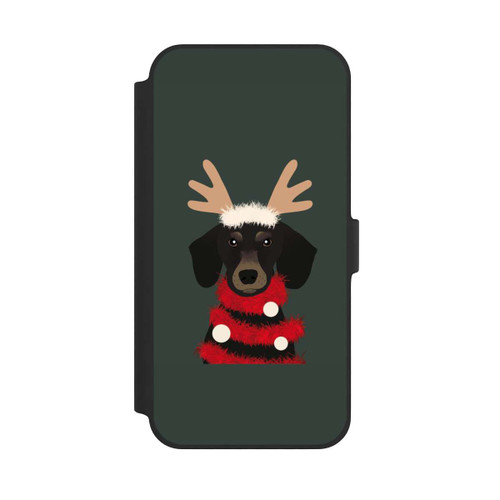 Apple iPhone 14 Plus NIVOflip weihnachtlicher Dackel