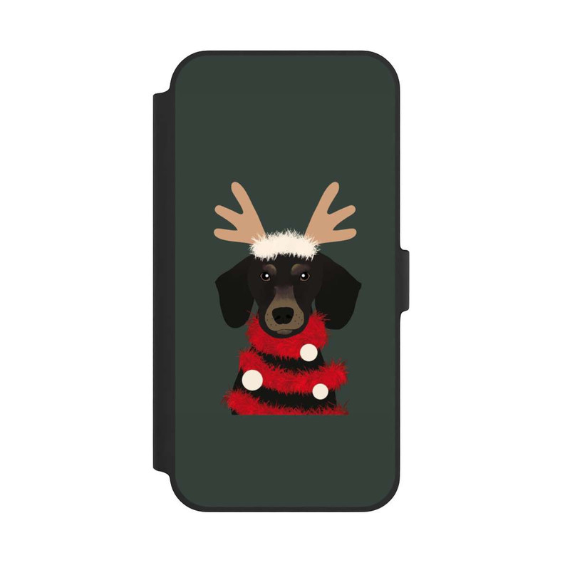 iPhone 14 Plus NIVOflip weihnachtlicher Dackel