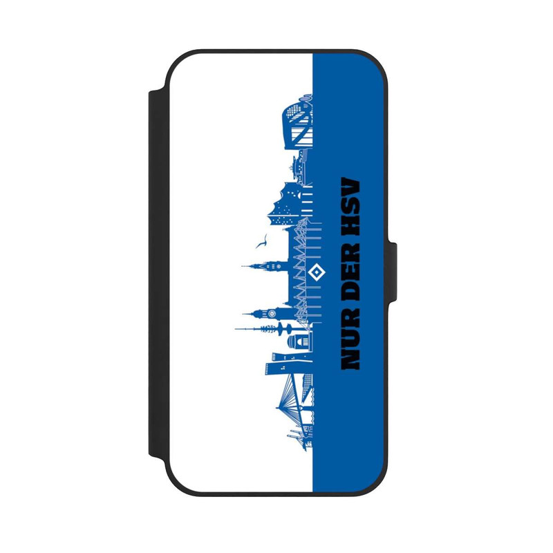 iPhone 14 Plus NIVOflip HSV Skyline Blau Weiß