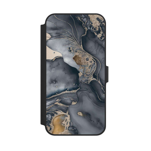Apple iPhone 14 Plus NIVOflip Alcohol Ink Gold Grey