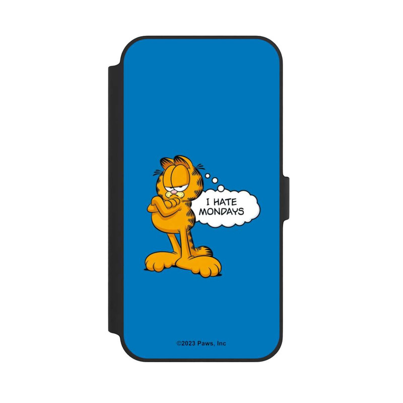 iPhone 14 Plus NIVOflip Garfield I Hate Mondays Blau