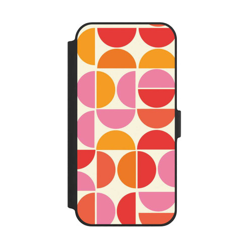 Apple iPhone 14 Plus NIVOflip Retro Trend Muster Orange