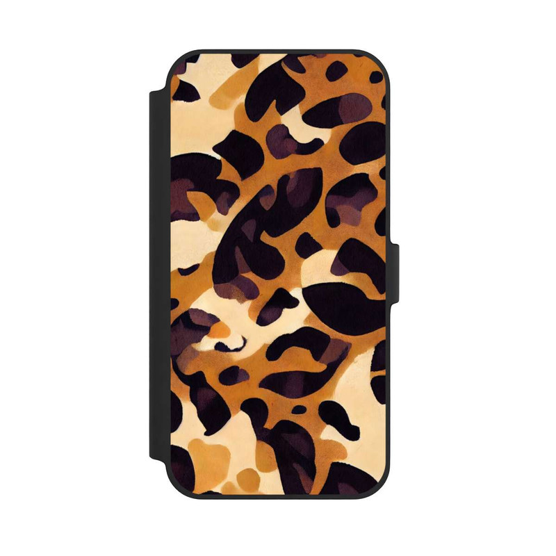 iPhone 14 Plus NIVOflip motif lion marron clair