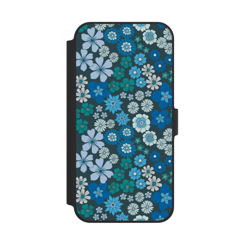 Apple iPhone 14 Plus NIVOflip Blaue Blumen DeinDesign