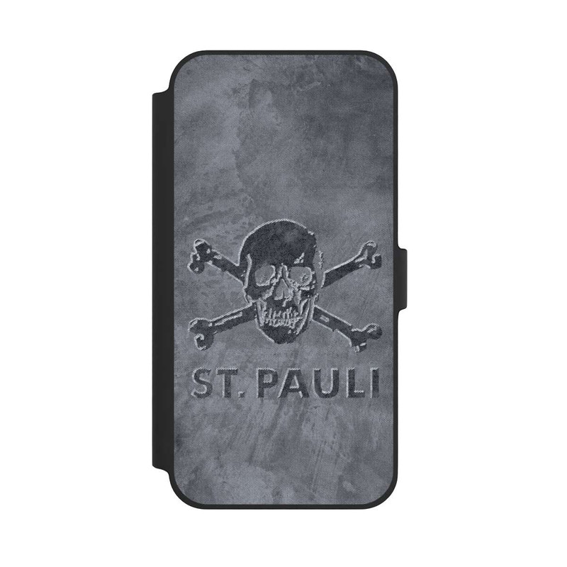 iPhone 14 Plus NIVOflip FC St. Pauli Grau Beton