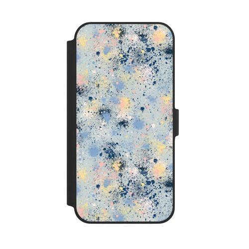 Apple iPhone 14 Plus NIVOflip Ink Dripping Dust Texture Blue