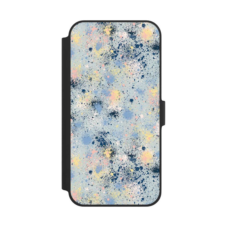 iPhone 14 Plus NIVOflip Ink Dripping Dust Texture Blue