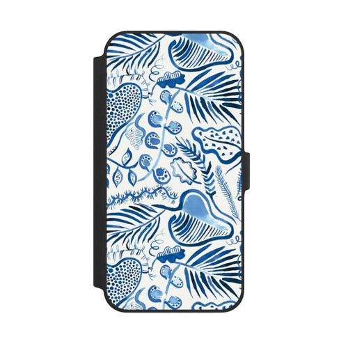 Apple iPhone 14 Plus NIVOflip Tropical Forest Leaves Blue